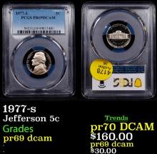 1977-s Proof Jefferson Nickel 5c pr69 dcam PCGS