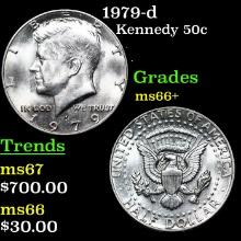 1979-d Kennedy Half Dollar 50c Grades GEM++ Unc