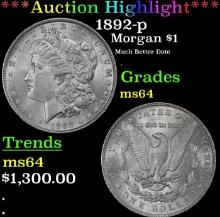 ***Major Highlight*** 1892-p Morgan Dollar $1 ms64 SEGS (fc)