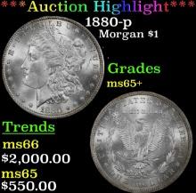 ***Major Highlight*** 1880-p Morgan Dollar $1 ms65+ SEGS (fc)