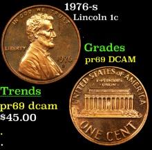 1976-s Proof Lincoln Cent 1c Grades GEM++ Proof Deep Cameo