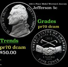 2005-s Western Waters Proof Jefferson Nickel Westward Journey 5c pr70 dcam SEGS