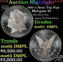 ***Major Highlight*** 1897-s Morgan Dollar Near Top Pop! $1 ms65+ DMPL SEGS (fc)