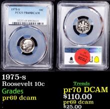 1975-s Proof Roosevelt Dime 10c pr69 dcam PCGS