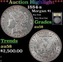 ***Major Highlight*** 1884-s Morgan Dollar $1 Choice AU/BU Slider USCG (fc)