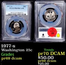 1977-s Proof Washington Quarter 25c pr69 dcam PCGS