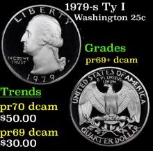 1979-s Ty I Proof Washington Quarter 25c Grades GEM++ Proof Deep Cameo