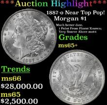 ***Major Highlight*** 1887-o Morgan Dollar Near Top Pop! $1 ms65+ SEGS (fc)