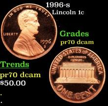 1996-s Proof Lincoln Cent 1c Grades GEM++ Proof Deep Cameo