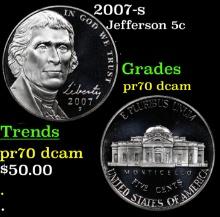 1984-s Proof Jefferson Nickel 5c pr70 dcam SEGS