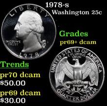 1978-s Proof Washington Quarter 25c Grades GEM++ Proof Deep Cameo