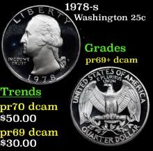 1978-s Proof Washington Quarter 25c Grades GEM++ Proof Deep Cameo