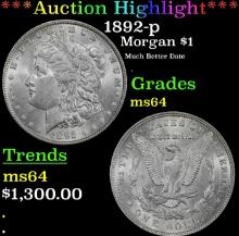 ***Major Highlight*** 1892-p Morgan Dollar $1 ms64 SEGS (fc)