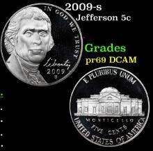 2009-s Proof Jefferson Nickel 5c Grades GEM++ Proof Deep Cameo