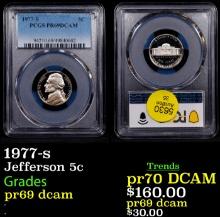 1977-s Proof Jefferson Nickel 5c pr69 dcam PCGS