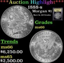 ***Major Highlight*** 1888-s Morgan Dollar $1 GEM+ Unc USCG (fc)