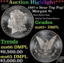 ***Major Highlight*** 1897-s Morgan Dollar Near Top Pop! $1 ms65+ DMPL SEGS (fc)