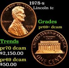 1978-s Proof Lincoln Cent 1c Grades GEM++ Proof Deep Cameo