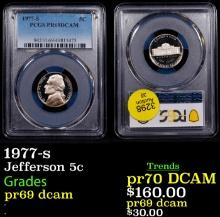 1977-s Proof Jefferson Nickel 5c pr69 dcam PCGS