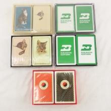 5 Double Packs of Playing cards- NP, BN & Chessie