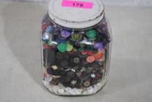 8.4 Lbs of Sewing Buttons Including the Jar