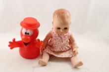 Ginny Vogue Baby Doll & Jello Mr Wiggles Puppet