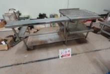 Stainless Steel Table-Has Cooking Stove Slide In