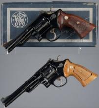 Two Smith & Wesson Double Action Revolvers