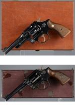 Two Smith & Wesson Double Action Revolvers