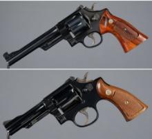 Two Smith & Wesson Double Action Revolvers