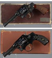 Two Smith & Wesson Double Action Revolvers with Boxes