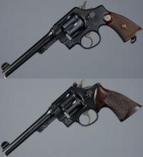 Two Smith & Wesson Double Action Revolvers