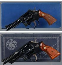 Two Smith & Wesson Double Action Revolvers with Boxes