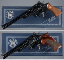 Two Smith & Wesson N-Frame Double Action Revolvers with Boxes