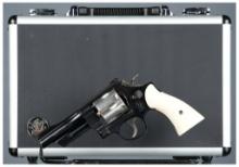 Smith & Wesson Model 27-5 Revolver with Engraved Silver Cylinder