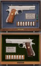 Pair of Cased World War II Commemorative Colt 1911A1 Pistols