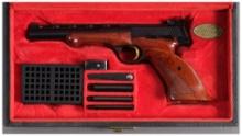 Belgian Browning Medalist Semi-Automatic Pistol with Case