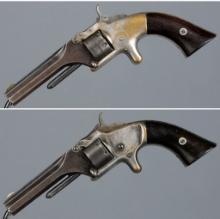 Two Smith & Wesson No. 1 Spur Trigger Revolvers