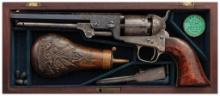 Presentation Cased Factory Engraved Colt 1851 Navy Revolver