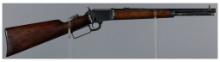 Antique Marlin Model 1897 Lever Action "Bicycle" Short Rifle