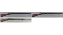 Two U.S. Springfield Trapdoor Rifles and a Fencing Musket