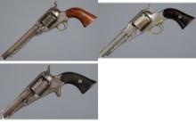 Three Antique American Percussion Revolvers