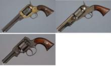 Three American Percussion Revolvers