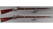 Two Civil War U.S. Percussion Rifle-Muskets with Bayonets