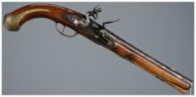 B. Homer Marked Flintlock Pistol