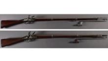 Two U.S. Flintlock Muskets with Bayonets