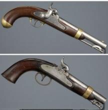 Two U.S. Model 1842 Percussion Pistol Variations