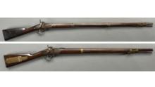 Two Antique American Military Percussion Long Guns