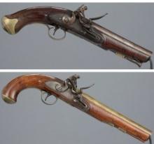 Two English Flintlock Pistols