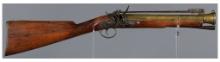 R. Hollis Flintlock Blunderbuss with Bayonet